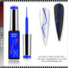 INSTANT Gel Nail Art Gel Liner, Neon Blue 0.3oz.
