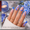 INSTANT Gel Nail Art Gel Liner, Neon Blue 0.3oz.