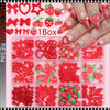 NAIL CHARM RESIN Red Collection