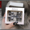 INSTANT 3D Gothic Cross & Crystal Luxury Press-On Nail 24/Pack