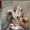 INSTANT 3D Gothic Cross & Crystal Luxury Press-On Nail 24/Pack