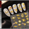 NAIL STICKER 5D Golden Time 5D Nail Stickers STZ-5D163