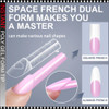 INSTANT Space French Form Assorted 150/Case Square, Coffin, Almond, Stiletto and Round