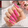 INSTANT Rubber Base Gel #13 Electric Barbie Pink  0.5oz.