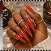 INSTANT Rubber Base Gel #17 Scarlet Heat Red 0.5oz.