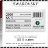 SWAROVSKI RHINESTONE #SS5 Emerald 1440/Pack