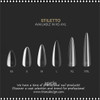 APRES Sculpted Stiletto X-Long Box of Tips 350pcs #AP-TIP-SSTXL-350