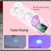 LED/UV MINI LAMP Rechargeable with Stand, Pink 3 Watt