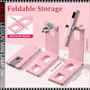 LED/UV MINI LAMP Rechargeable with Stand, Pink 3 Watt