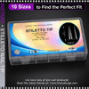 INSTANT TIP Stiletto, X-Long, Half Cover 500/Case