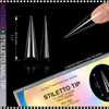 INSTANT TIP Stiletto, X-Long, Half Cover 500/Case