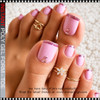 EBANKU POLY GEL FORM Toe Nail Kit