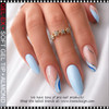 GEL-EX Almond, Medium, Natural, 50 Tips/Bag