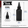 EMPTY DISPENSING BOTTLE with Precision Tip, Black 2oz.