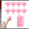 Triangle Mini Powder Puff  Pink 10/Pack