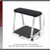 PEDICURE STOOL Stainless Steel, Black
