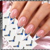 RHINESTONE NAIL STICKER – BLUE ZIRCON RHINESTONE V-SHAPE