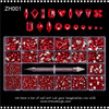 RHINESTONES CRYSTAL – RUBY RED, ASSORTED SHAPES & SIZES 3,100 PCS/CASE