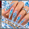 RHINESTONE CRYSTAL – IRIDESCENT AQUA BLUE, ASSORTED SHAPES & SIZES 3100/CASE