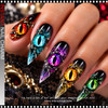NAIL CHARM RESIN – ASSORTED MULTI-COLORED DRAGON & CAT EYES 24-CASE