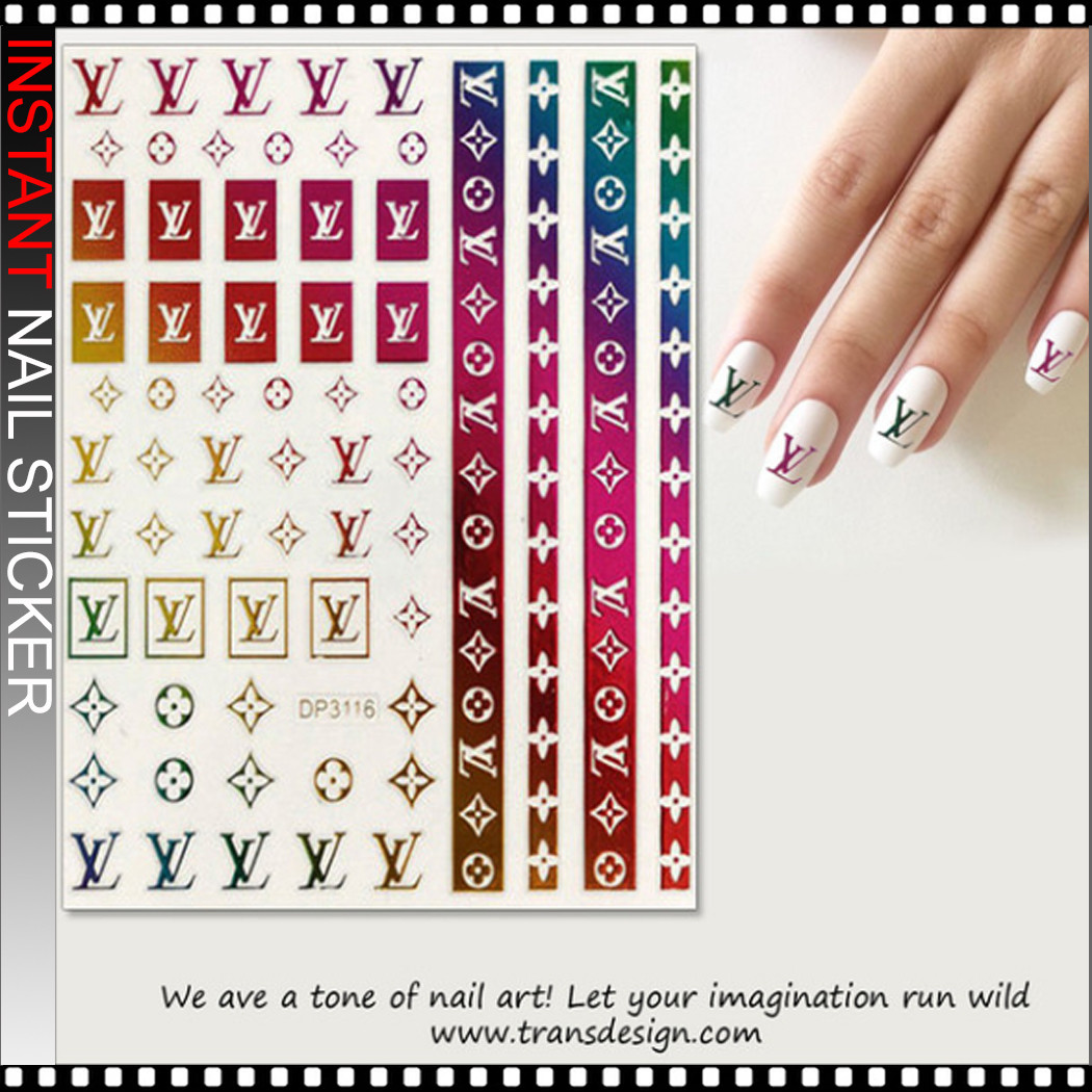 NAIL STICKER Brands Name, Hologram LOUIS VUITTON #DP3116 - TDI, Inc