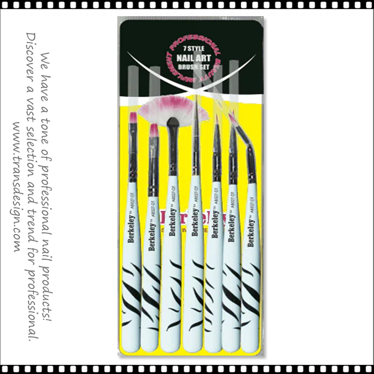 BERKELEY Nail Art Brush 9-Style Set - TDI, Inc