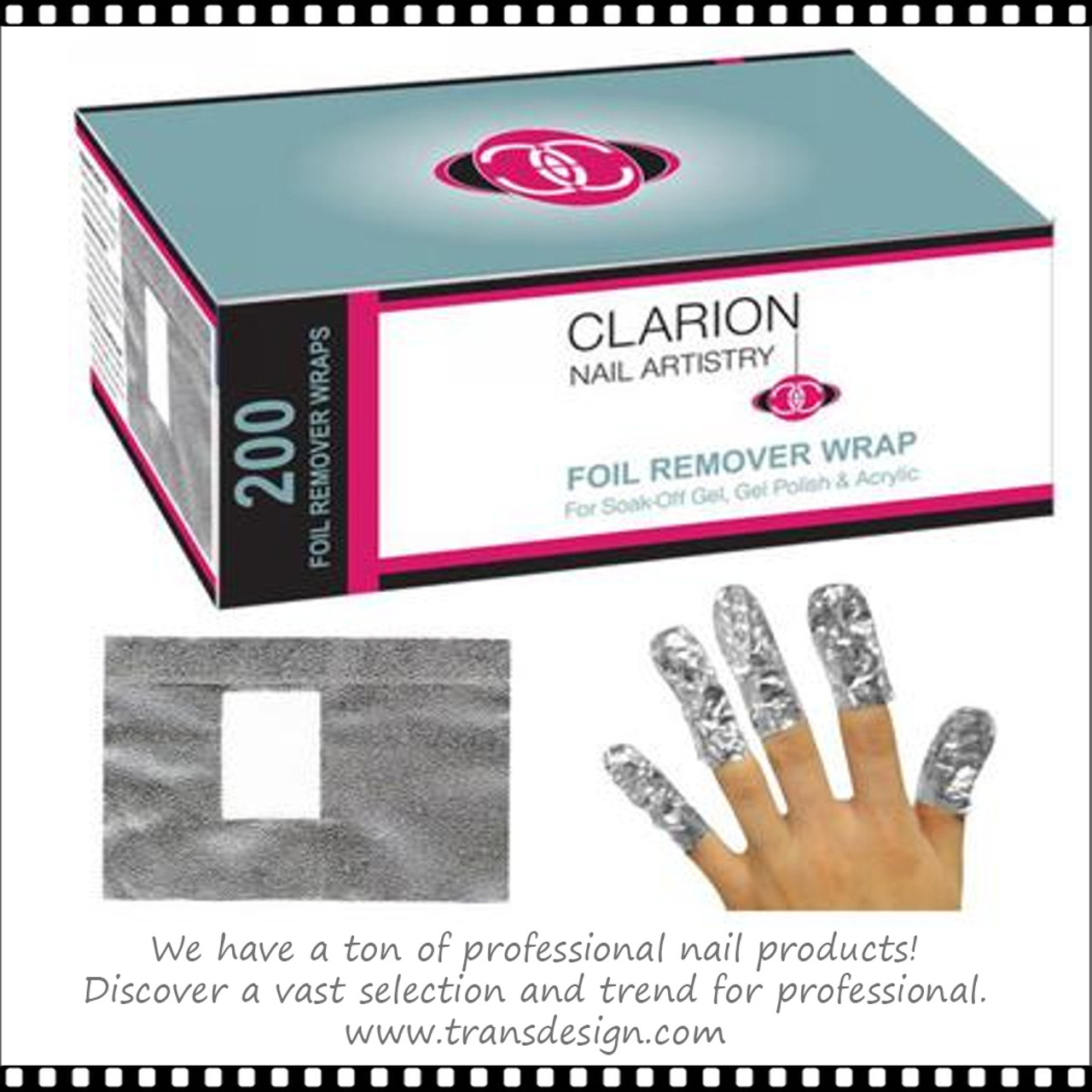Clarion Foil Remover Wraps 200ct/Box TDI, Inc