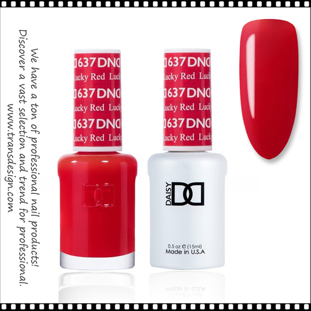 DND Gel Polish Duo - #637 Lucky Red - TDI, Inc