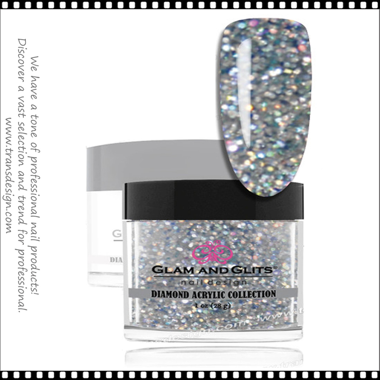 GLAM AND GLITS - Diamond Acrylic Platinum 1.oz. #DA43 - TDI, Inc glam-and-glits-diamond-acrylic-platinum-1-oz-da43-tdi-inc
