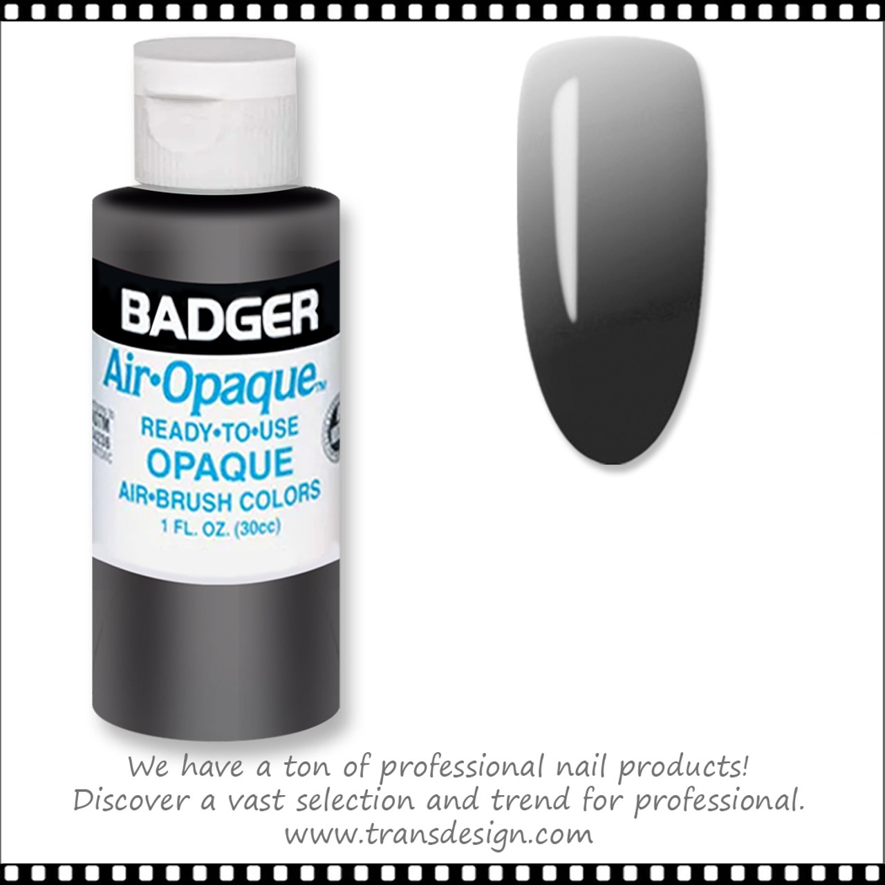 BADGER Airbrush Color - Black 1oz. - TDI, Inc