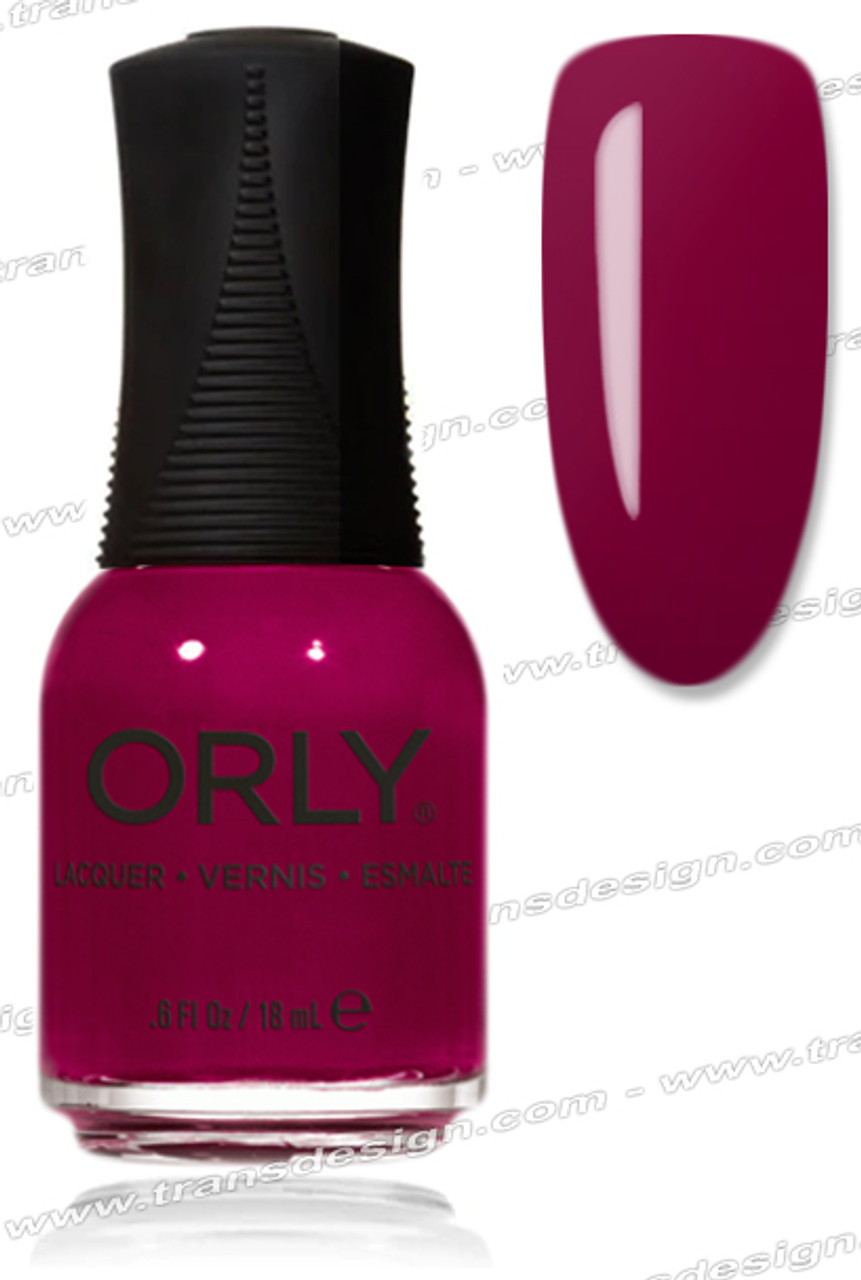 This is color is Ignite by Orly. Perfect deep red nail color for fall