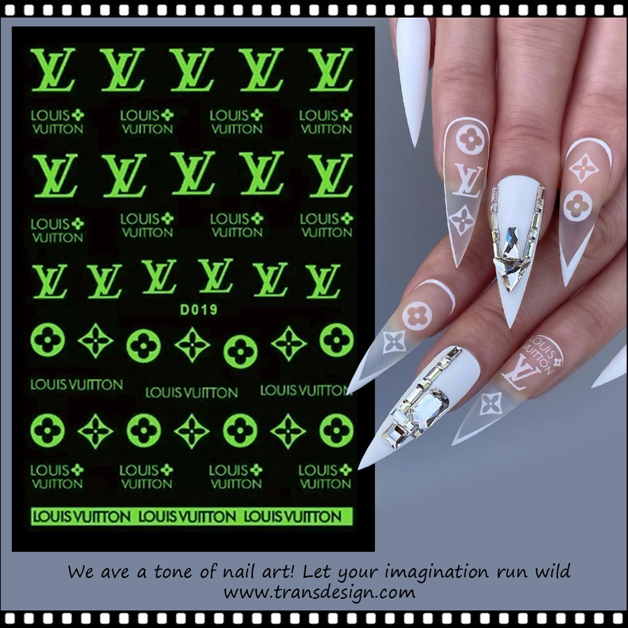 Louis Vuitton LV Nail Decals – Shop Bed of Nails