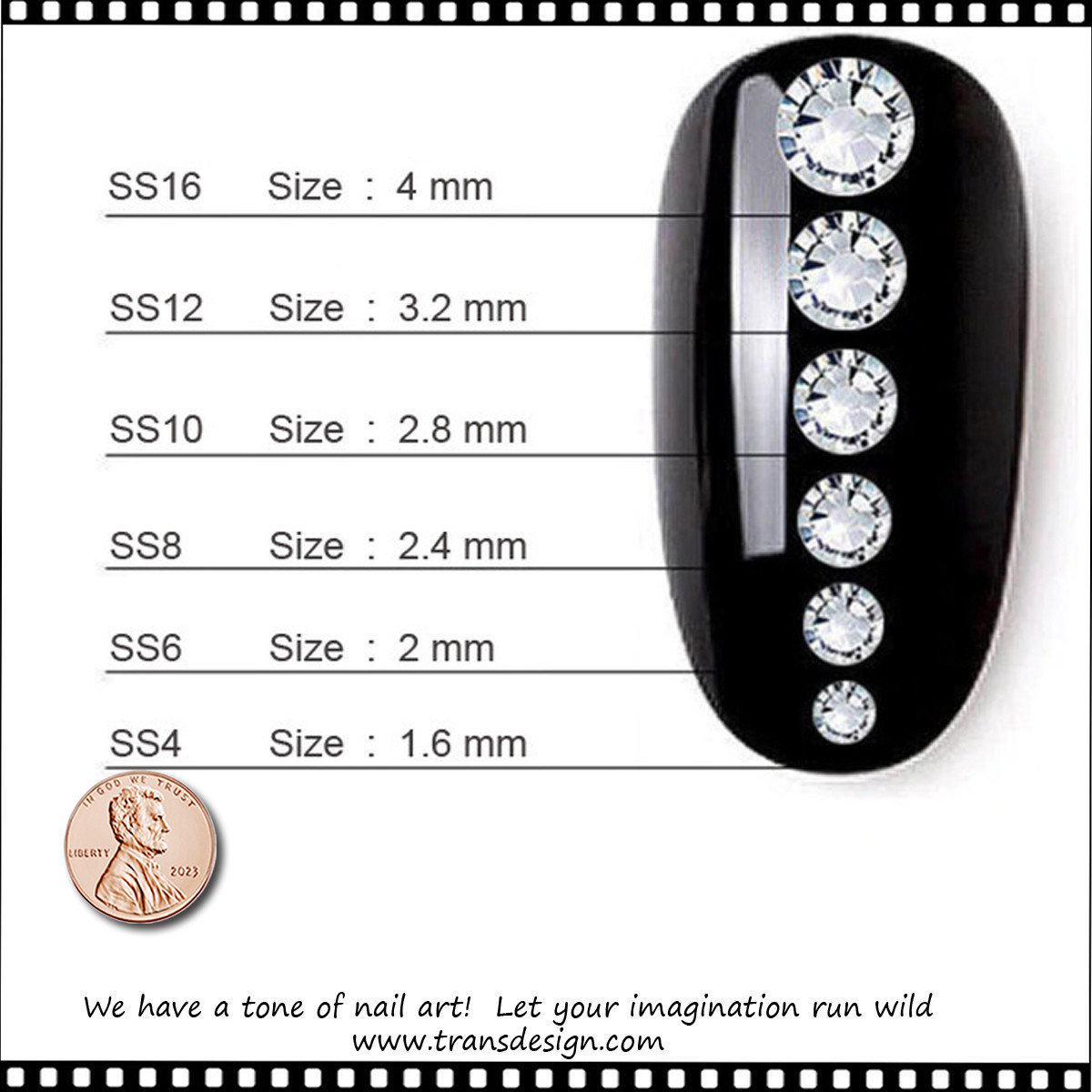 CRYSTAL RHINESTONE Crystal Clear SS12 72 Count/Pack - TDI, Inc
