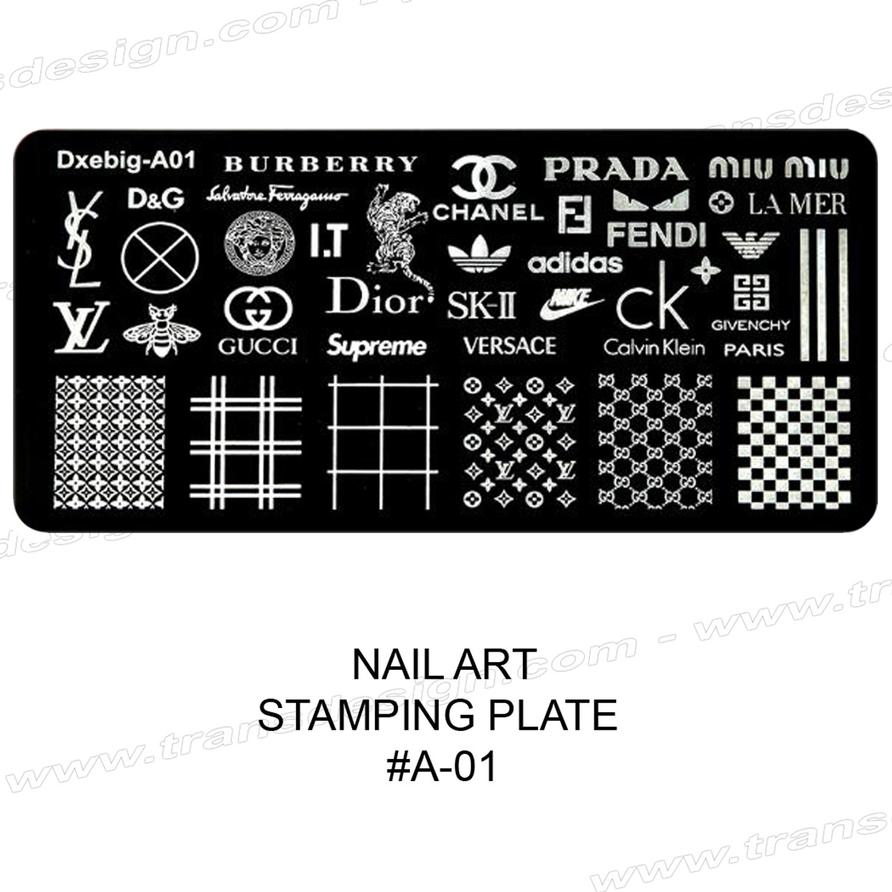 NAIL STAMPING Plate Brands Name #LJ002 - TDI, Inc