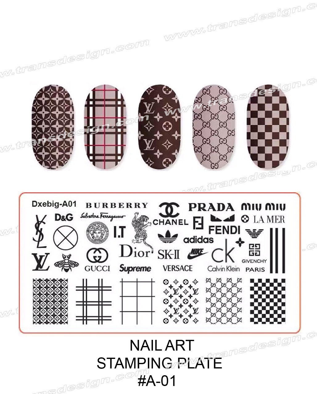 Designer Nail Stamp Plate D