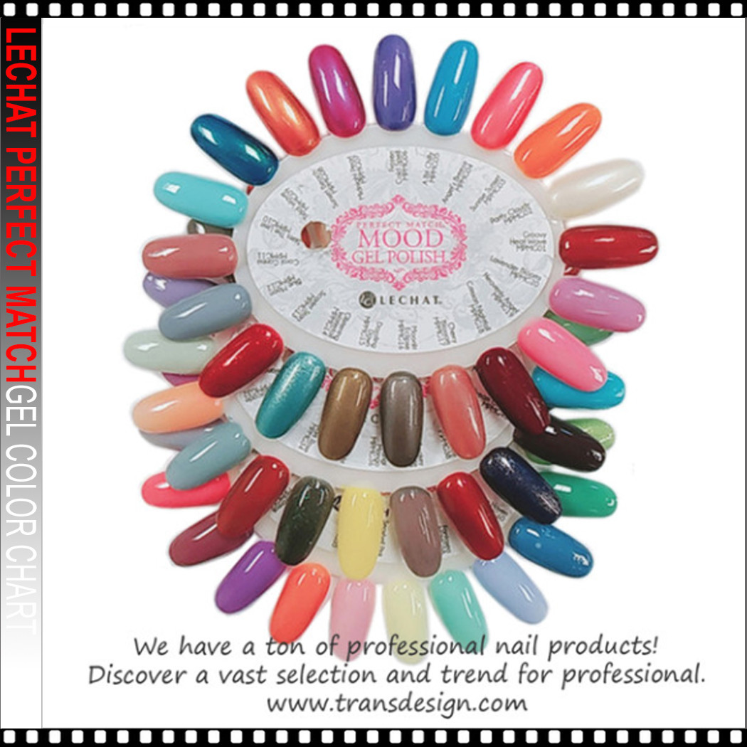 LECHAT PERFECT MATCH Color Chart Mood Gel 1 to 48 - TDI, Inc