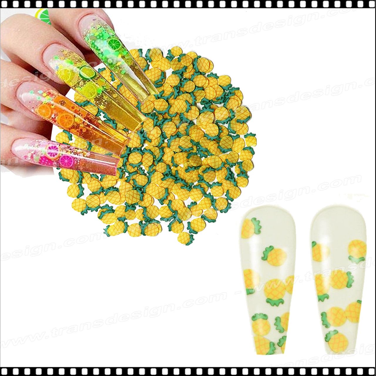 pineapple print toes – Goldfish Kiss