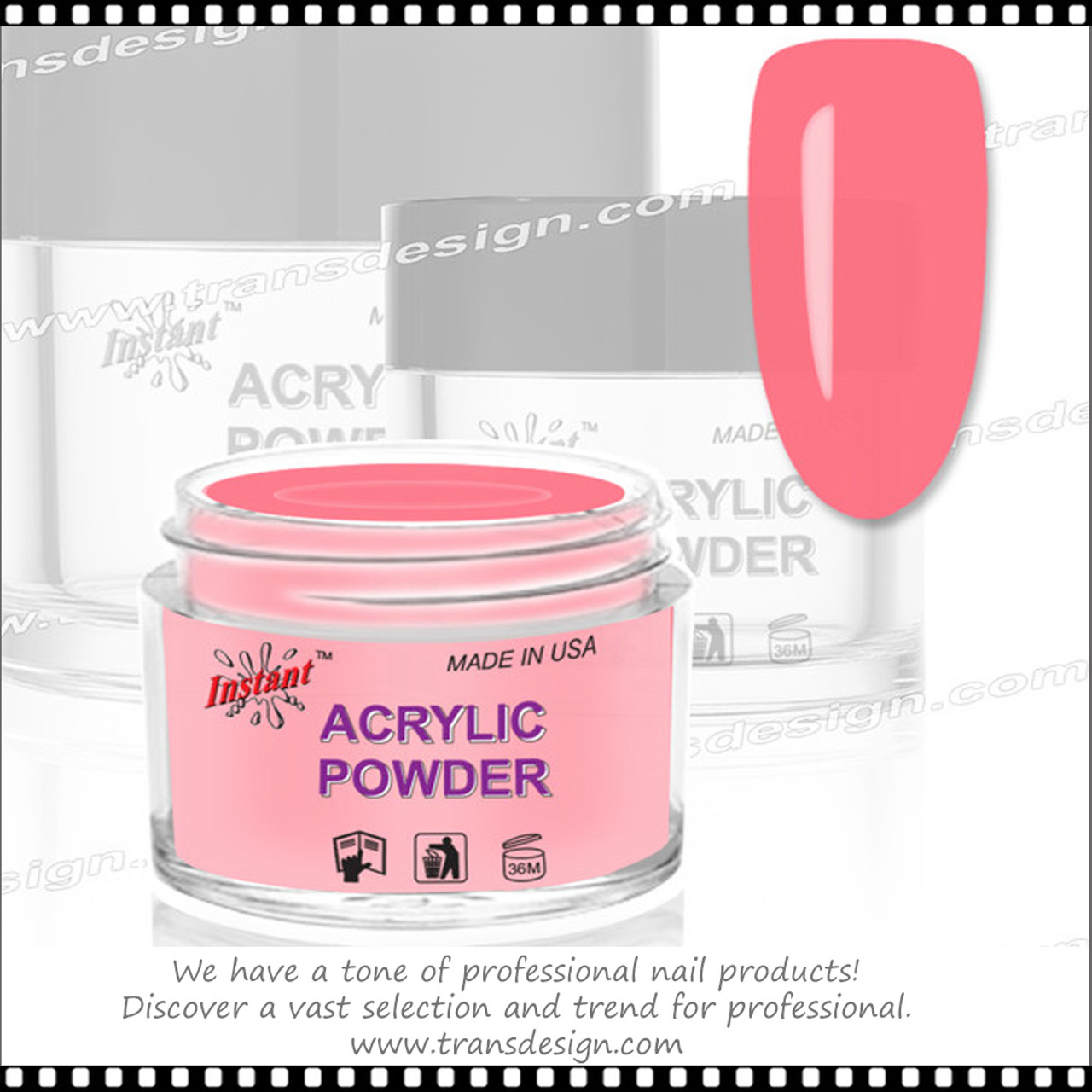 INSTANT Acrylic Powder Dark Pink - TDI, Inc