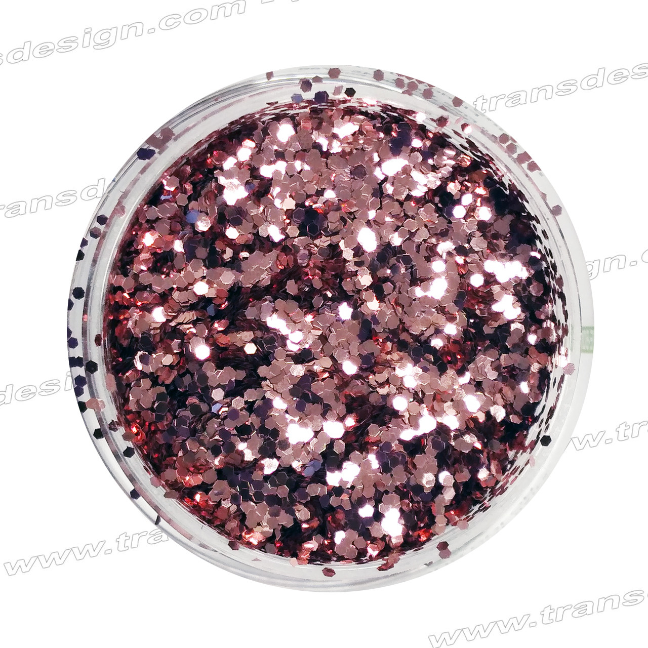 Assorted Iridescent Pink Glitter in Hexagon Shape (5 pcs)