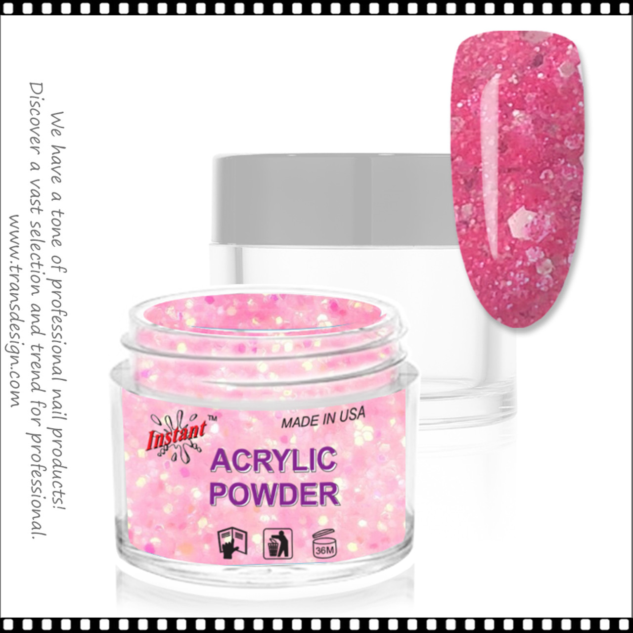 INSTANT Acrylic Powder Cool Pink - TDI, Inc
