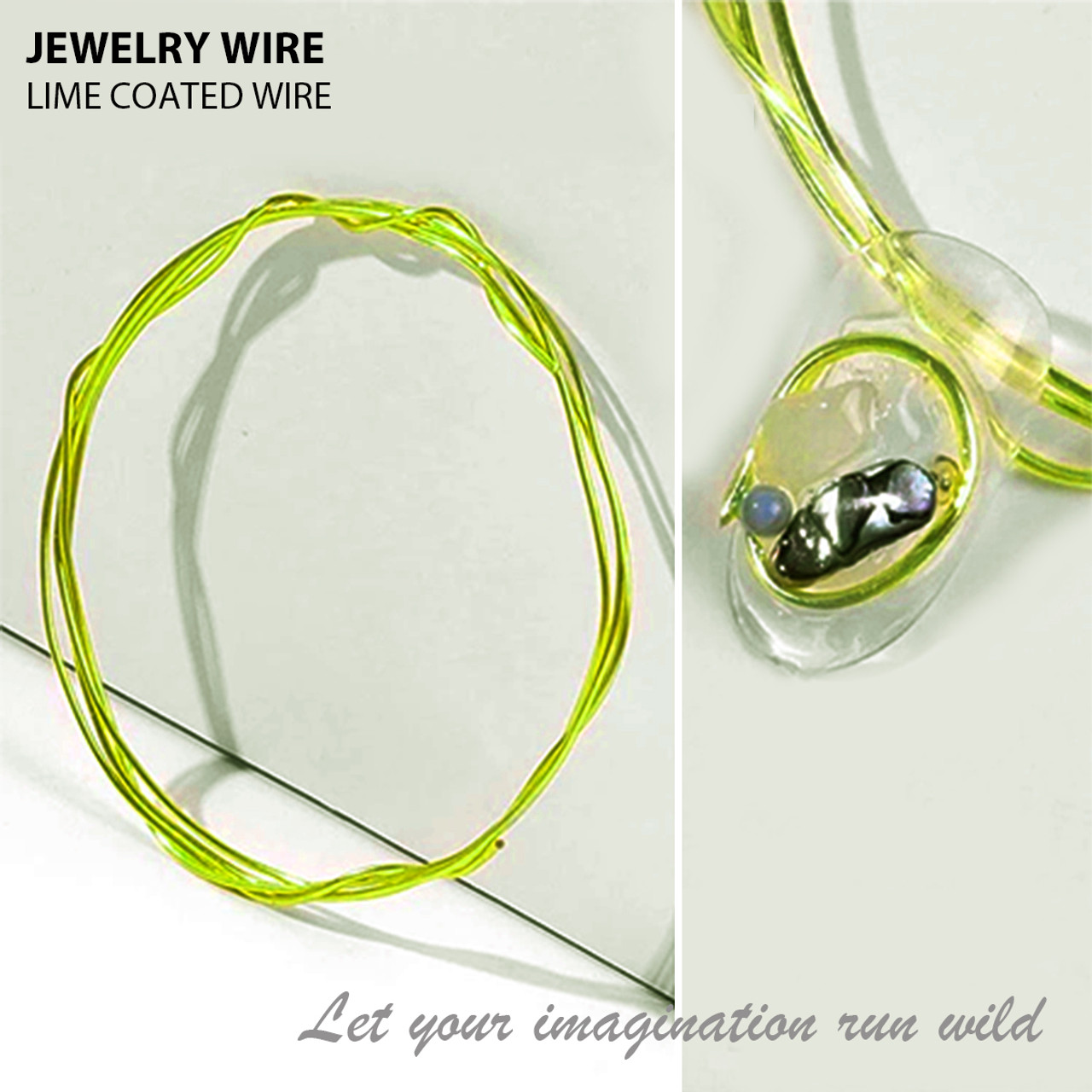 JEWELRY WIRE Lime 0.02 Diameter x 40 Length - TDI, Inc