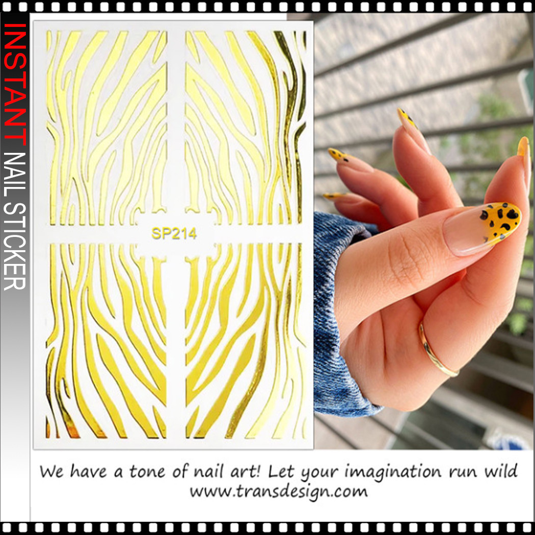 zebra print nail stencil