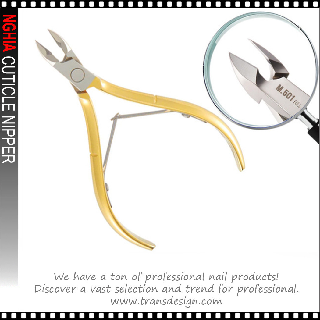 NGHIA Cuticle Nipper Full Jaw, Box Joint, Double Spring #16 D-501
