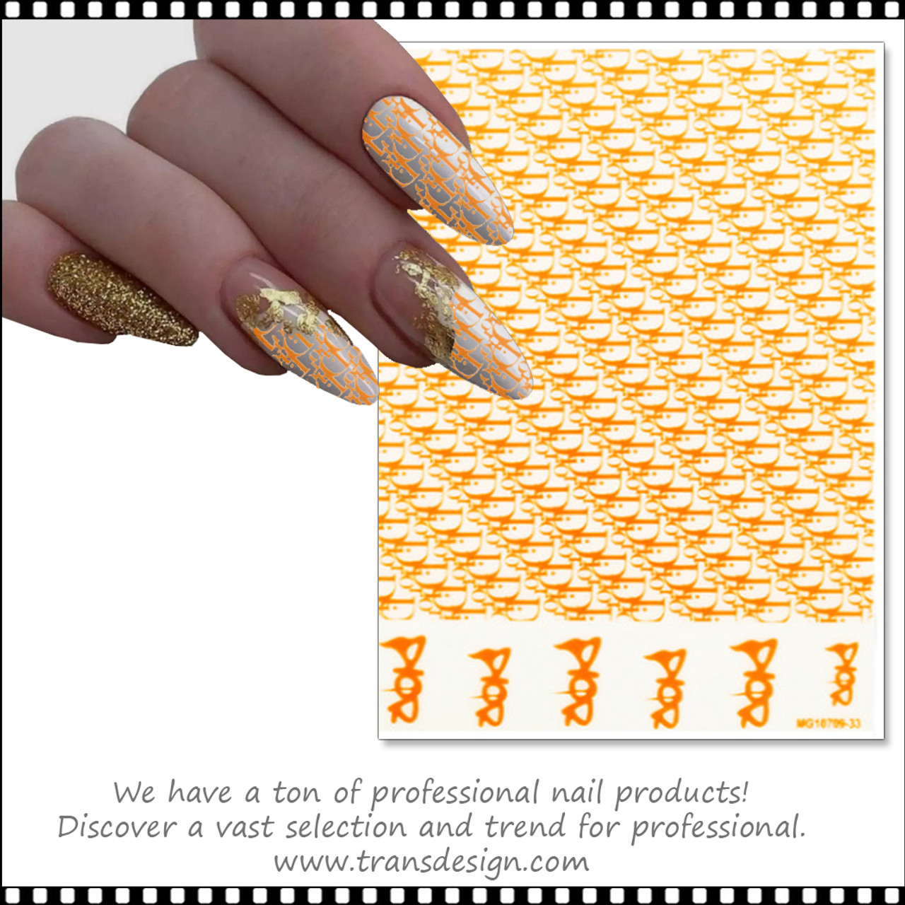 NAIL STICKER Brands Name, LOUIS VUITTON Brand #D007