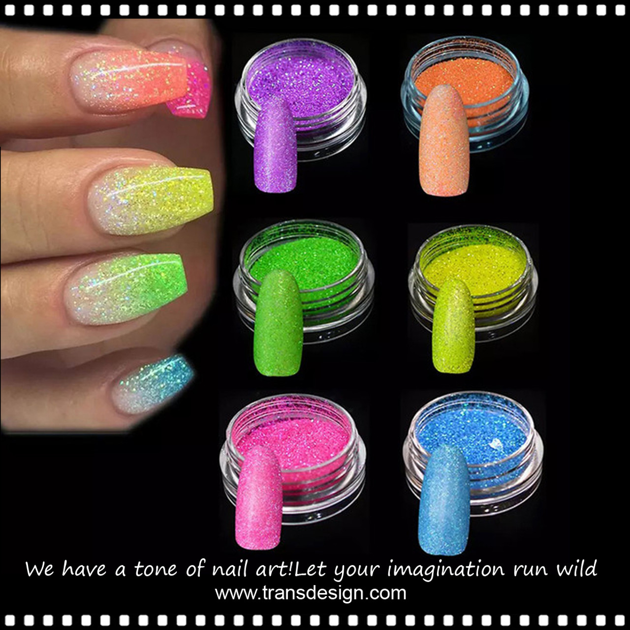 Clearance! Ultra Thin Colourful Round Nail Sequin Holographic Nail