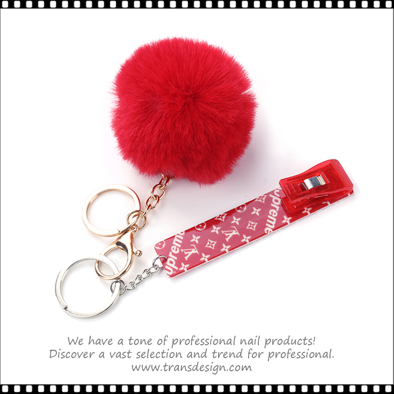 Under One Sky Triple Pom Pom Key Chain Purse Charm