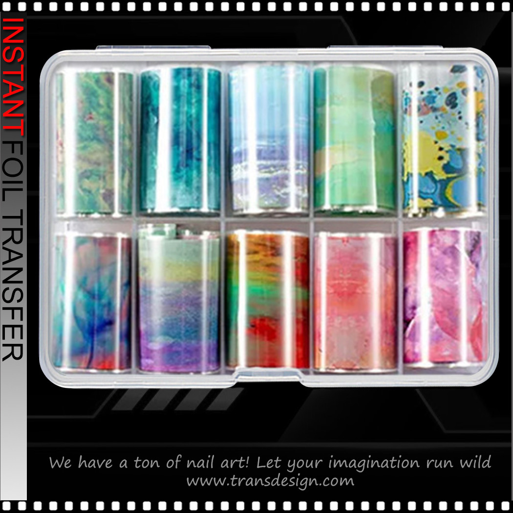 INSTANT FOIL Oil Slick Painting, 10 Rolls/Case #XKZ-18-04 - TDI, Inc