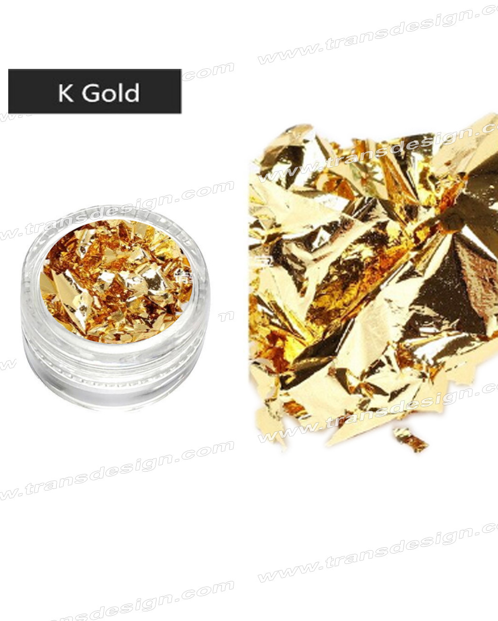 FOIL FLAKE Color Black & Gold/Jar - TDI, Inc