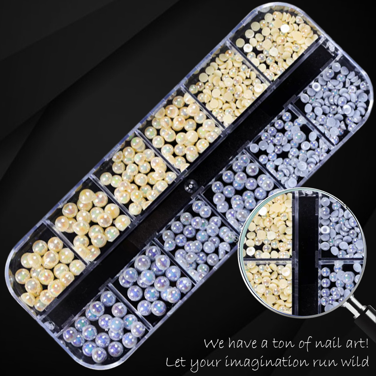 PEARL Half Bead & Full Bead, Hologram Gold/Silver - TDI, Inc
