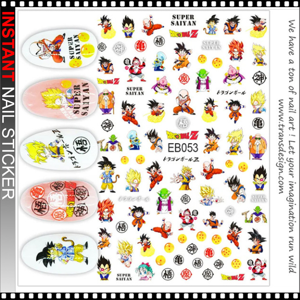 NAIL STICKER Cartoon, Dragon Ball Z, Super Saiyan #EB053 - TDI, Inc